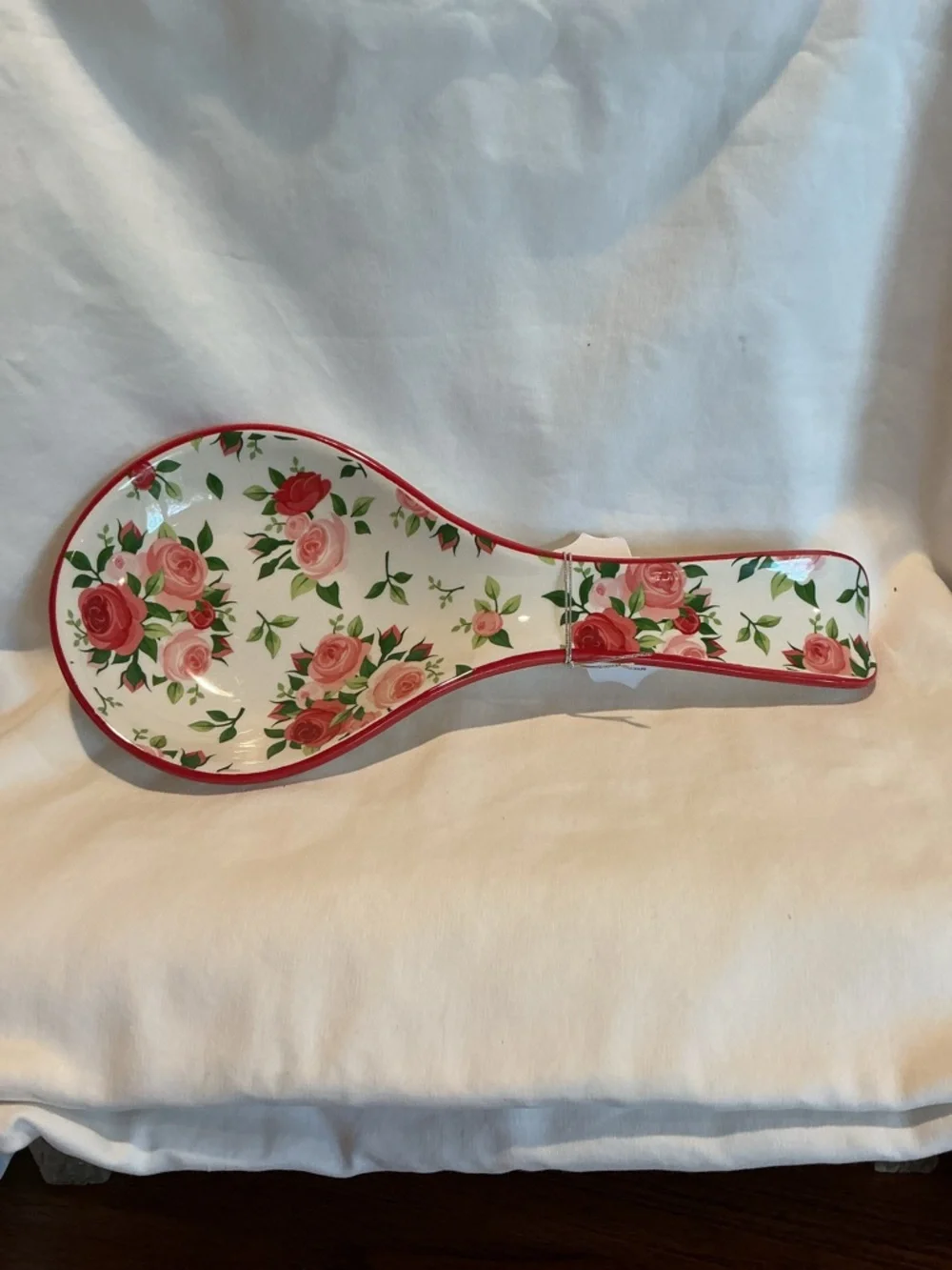 Red and Pink Roses Spoon Rest